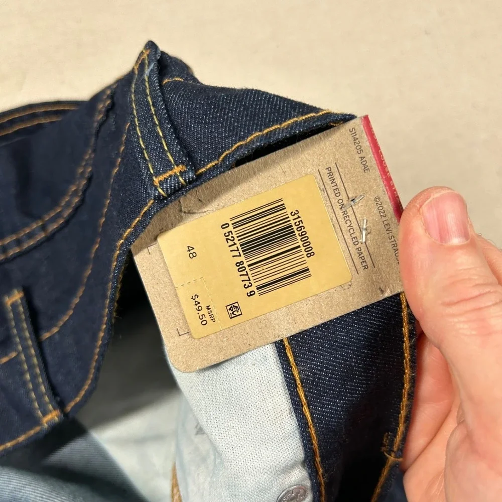 Levis 569 Shorts Mens 48 Blule Jean Denim Loose Straight Jorts 11